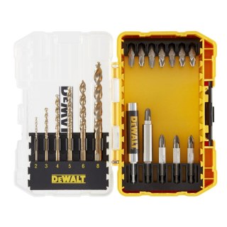 Zestaw 19 szt. końcówek 1/4" + wiertła HSS-G EXTREME2, SMALL TOUGH CASE+, DeWALT [DT70711-QZ]