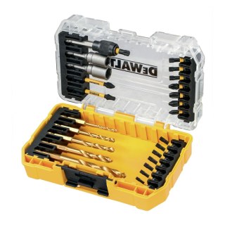 Zestaw 25 szt. końcówek udarowych 1/4" IMPACT TORSION EXTREME + wiertła, SMALL TOUGH CASE+, DeWALT [DT70735T-QZ]