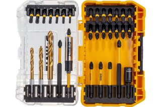 Zestaw 32 szt. końcówek udarowych 1/4" IMPACT TORSION EXTREME + wiertła, SMALL TOUGH CASE+, DeWALT [DT70741T-QZ]