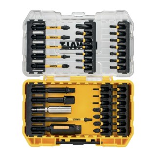 Zestaw 38 szt. końcówek udarowych 1/4" IMPACT TORSION EXTREME, SMALL TOUGH CASE+, DeWALT [DT70733T-QZ] + okulary