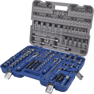 Zestaw kluczy nasadowych 1/4", 3/8'' i 1/2", bitów i akcesorii 172 szt. IRIMO [129-172-4]