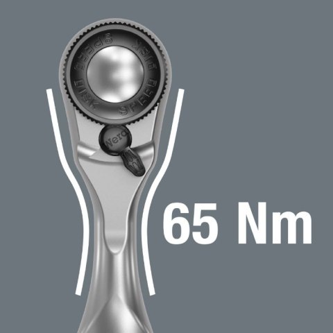 Klucz Zyklop Mini 3 z grzechotką i zabierakiem na kwadrat 1/4", 60 zębów, 87mm, 8008 A Wera [05003793001]