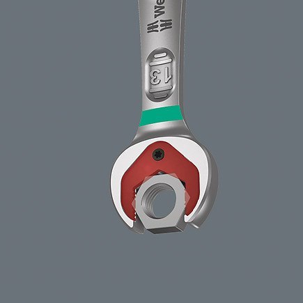 Klucz płasko-oczkowy odgięty z grzechotką i przełącznikiem kierunku pracy 5/16", Joker Switch 6001, Wera [05020075001]