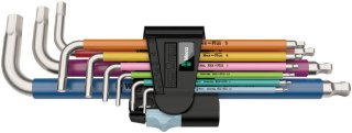 Komplet kluczy trzpieniowych ze stali nierdzewnej do śrub imbusowych Hex-Plus Multicolor Stainless Wera [05022669001]