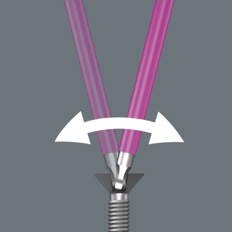 Komplet kluczy trzpieniowych ze stali nierdzewnej do śrub imbusowych Hex-Plus Multicolor Stainless Wera [05022669001]