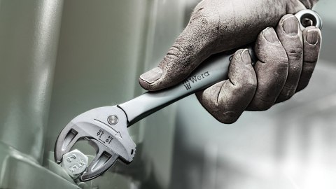 Samonastawny klucz regulowany Joker L, 224mm, rozstaw szczęk 16-19mm, serii Joker 6004, WERA [05020101001]