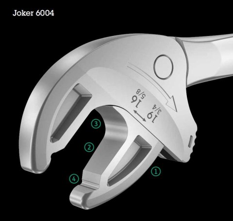 Samonastawny klucz regulowany Joker XS, 117mm, rozstaw szczęk 7-10mm, 1/4"-3/8", serii Joker 6004, WERA [05020099001]