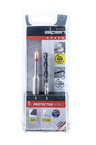 Zestaw 2 szt. wierteł do płytek gresowych i betonu 10mm C PROTECTOR-Concrete ALPEN [0000303102100]