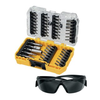 Zestaw 47 końcówek 1/4' SMALL TOUGH CASE+ DeWALT [DT70704-QZ] + okulary