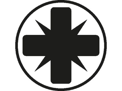 Zestaw 10 końcówek udarowych Impaktor 1/4" do śrub z gniazdem Pozidriv, rozmiar PZ1/25mm, Wera [05057620001]