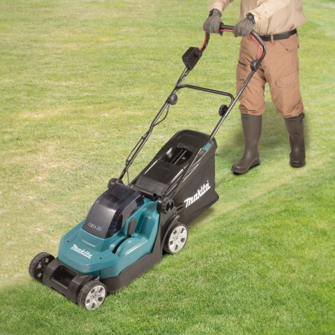 Akumulatorowa kosiarka do trawy 36V (2x18V) Li-Ion, 38cm, 40l, Makita [DLM382Z]
