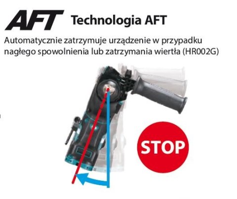 Akumulatorowa młotowiertarka SDS+, 40V max Li-Ion, XGT, Makita [HR004GZ01]