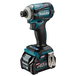 Akumulatorowa zakrętarka udarowa 1/4", 40V max Li-Ion, 2x4,0Ah, serii XGT Makita [TD001GM201]