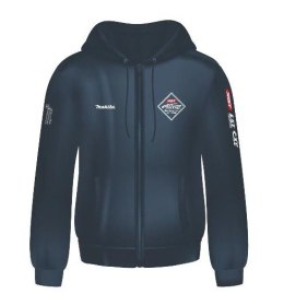 Bluza na zamek z kapturem i logo XGT Makita [R-0368]