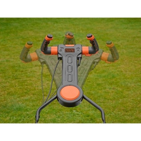 Kosiarka elektryczna 38 cm, 1600W, uchwyt EasySteer, schowek na przewód Black+Decker [BEMW471ES-QS]