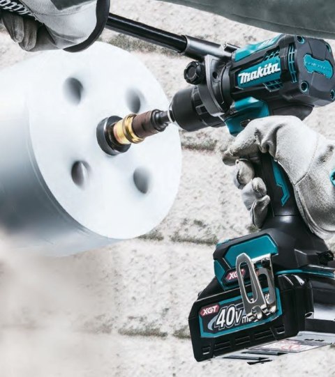 Wiertarko-wkrętarka udarowa, 2x4.0Ah, 40V max XGT, Makita [HP001GM201]