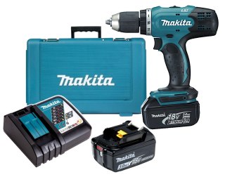 Akumulatorowa wiertarko-wkrętarka 18V Makita [DDF453RFE] Li-Ion, 2x3,0Ah, LXT