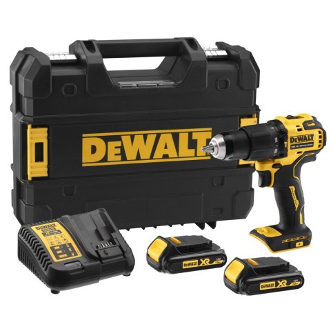 Akumulatorowa wiertarko-wkrętarka udarowa DeWalt [DCD709S2T-QW] 18V XR, Li-Ion, 2x1,5Ah