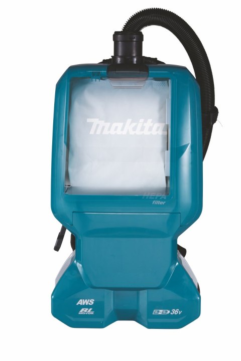 Akumulatorowy, 2 biegowy odkurzacz plecakowy 18V Li-Ion AWS Bluetooth Makita [DVC665ZU]