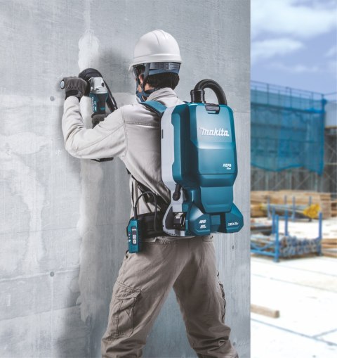 Akumulatorowy, 2 biegowy odkurzacz plecakowy 18V Li-Ion AWS Bluetooth Makita [DVC665ZU]