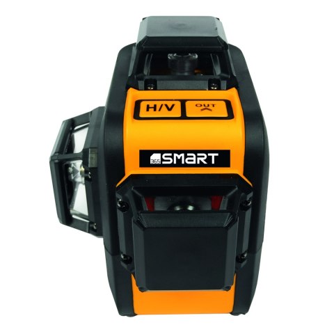 Akumulatorowy, samopoziomujący laser 3-wiązkowy 360°3D z wiązką czerwoną do 15m, Li-Ion 2,8Ah/3,7V SMART [SM-06-03015R]