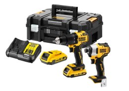 Akumulatorowy zestaw Combo DCD709 + DCF809 18V, Li-Ion 2x2,0Ah DeWALT [DCK2062D2T-QW]