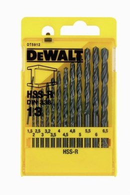 Komplet 13szt. wierteł do metalu HSS-R DeWALT [DT5912-QZ]