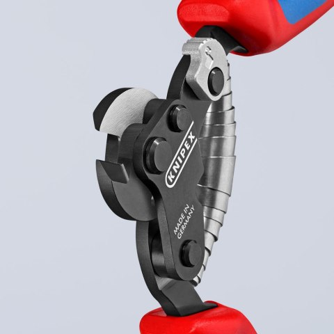 Nożyce o dużej wytrzymałości do lin stalowych 160mm KNIPEX [95 62 160]