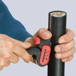 Przyrząd do ściągania zewnętrznej izolacji z kabli o średnicy większej niż 25mm, Knipex [16 40 150]