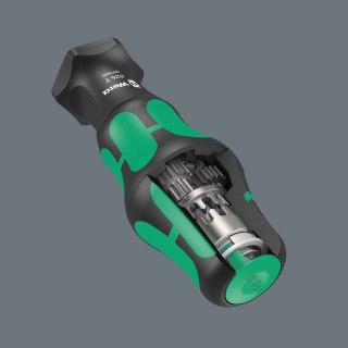 Rękojeść z przekładnią planetarną i uchwytem Rapidator do bitów 1/4", Kraftform Turbo, Wera [05057480001]