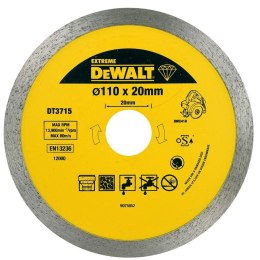 Tarcza diamentowa do ciecia płytek ceramicznych na sucho i na mokro, do DWC410 110/1,6/8mm, DeWalt [DT3715-QZ]