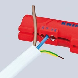 Ściągacz izolacji z kabli płaskich i okrągłych 4-13mm Knipex [16 64 125 SB]