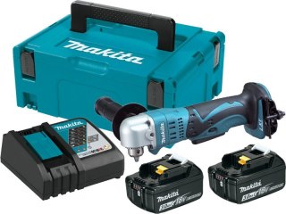 Wiertarka kątowa akumulatorowa Makita [DDA350RFJ] 18V Li-Ion, 2x3,0Ah