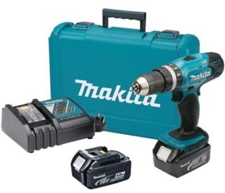 Wiertarko-wkrętarka udarowa Makita [DHP453SYEX] 18V Li-Ion, 2x1.5Ah