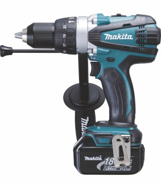 Wiertarko-wkrętarka udarowa Makita [DHP458RTJ] 18V Li-Ion, 2x5,0Ah