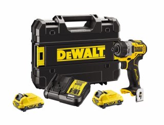 Wkrętarka akumulatorowa z wierceniem 12V DeWalt [DCF601D2-QW] 2x2,0Ah