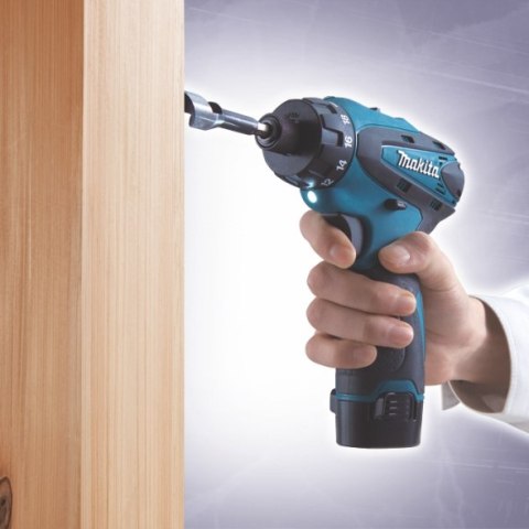 Wkrętarka z wierceniem akumulatorowa Makita [DF030DWE] 10,8V, 2x1,3Ah