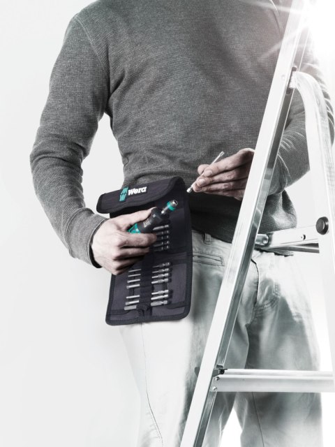 Zestaw 18 szt. końcówek 1/4" z rękojeścią Kraftform Turbo 826T, WERA 2go [05057482001]