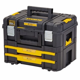 Zestaw combo 2 skrzynie narzędziowe TStak 2.0, DeWALT [DWST83395-1]