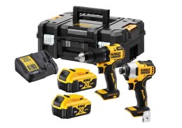 Zestaw narzędzi akumulatorowych Combo Li-Ion 18V/2 x 4,0Ah, DCD709 + DCF809, Dewalt [DCK2062M2T-QW]