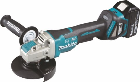 Akumulatorowa szlifierka kątowa 125mm X-Lock, 18V Li-Ion 2x5,0Ah LXT, MAKPAC Makita [DGA519RTJ] obroty 3000-8500obr/min