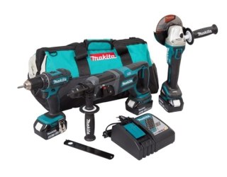 Akumulatorowy zestaw Combo DGA504 + DDF482 + DHR241 18V Li-Ion LXT 3x5,0Ah Makita [DLX3078TX1]