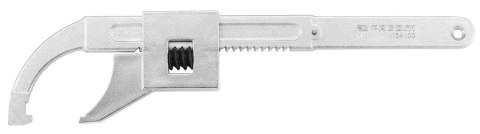 Klucz hakowy nastawny z zębatką, 50 mm, Facom [115A.50]