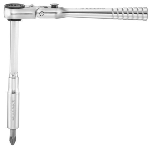 Kompaktowa grzechotka uchylna z przedłużką T, mocowanie sześciokąt 1/4", 115mm, 60 zębów, FACOM [R.180PB]