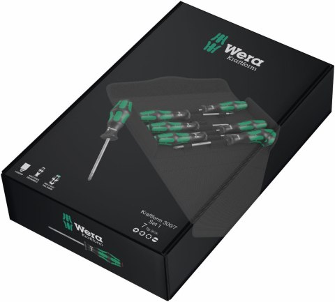 Komplet 7 szt. wkrętaków Kraftform Plus 300/7 Set, Wera 2go [05105623001]
