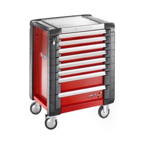 Wózek warsztatowy 8-szufladowy czerwony z 9 wkładami 114 narzędzi Facom [SPOTLIGHTJET8M]
