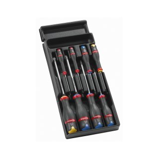 Wózek warsztatowy 8-szufladowy czerwony z 9 wkładami 114 narzędzi Facom [SPOTLIGHTJET8M]