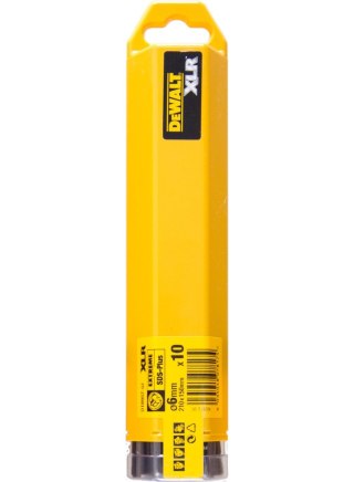 Zestaw 10szt. wierteł widiowych do betonu zbrojonego SDS+ z 4 krawędziami tnącymi XLR, 6-210/150 DeWalt [DT8957-QZ]