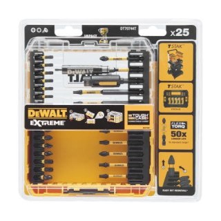 Zestaw 25 szt. końcówek udarowych 1/4" IMPACT TORSION EXTREME, DeWALT [DT70744T-QZ]