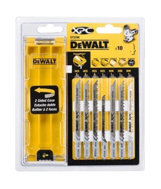 Zestaw brzeszczotów do cięcia drewna, do wyrzynarek, 10szt. XPC DeWalt [DT2296-QZ]